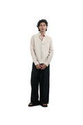 Light Beige Irish Linen-blend Shirt
