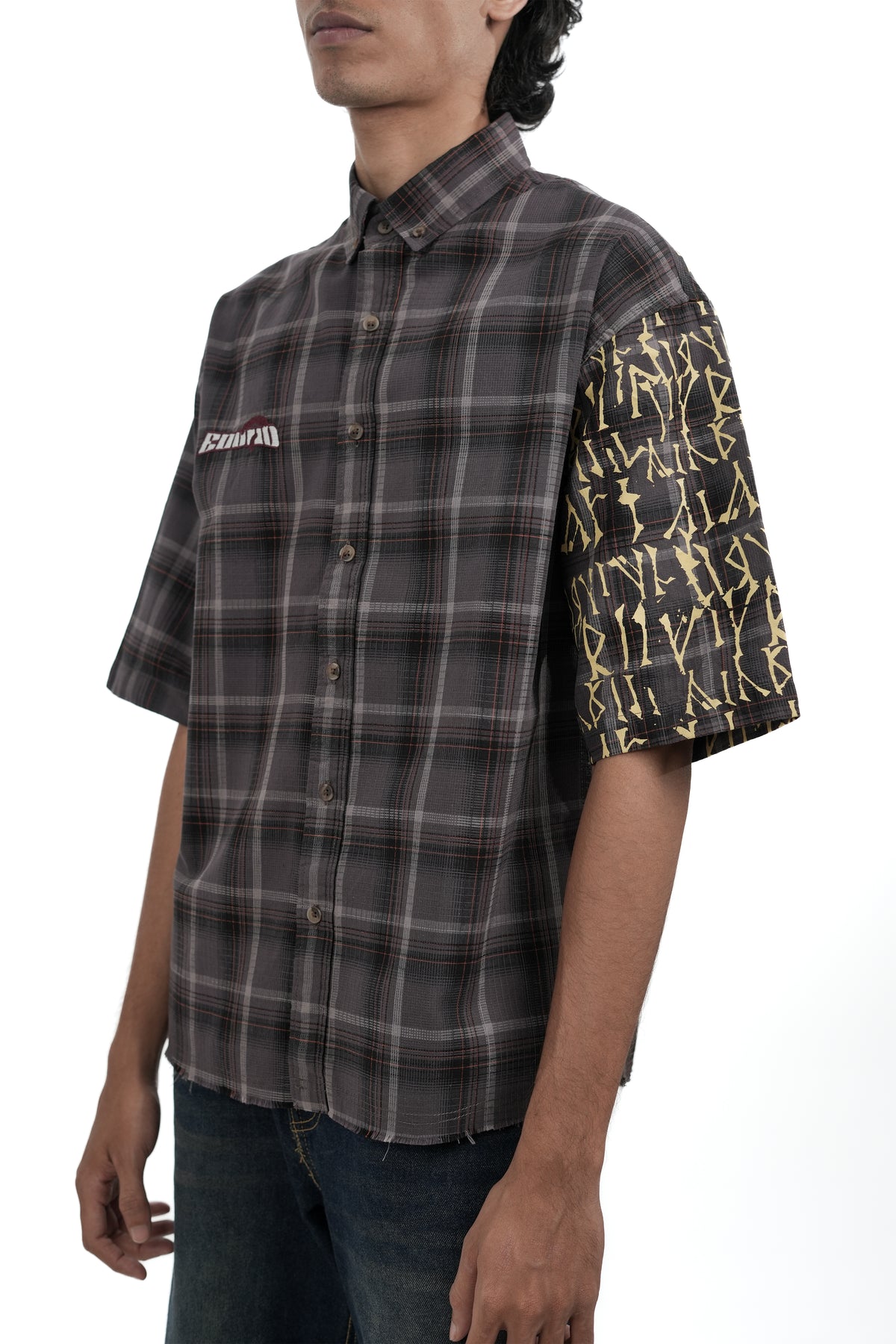 PORTSIDE 13 – Charcoal Cotton Oversized Shirt