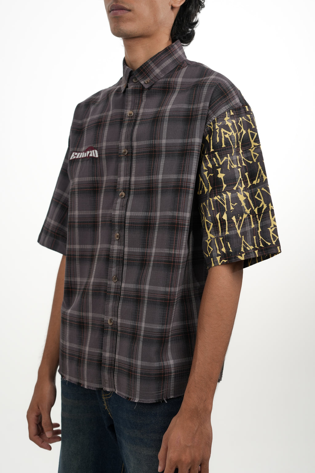PORTSIDE 13 – Charcoal Cotton Oversized Shirt