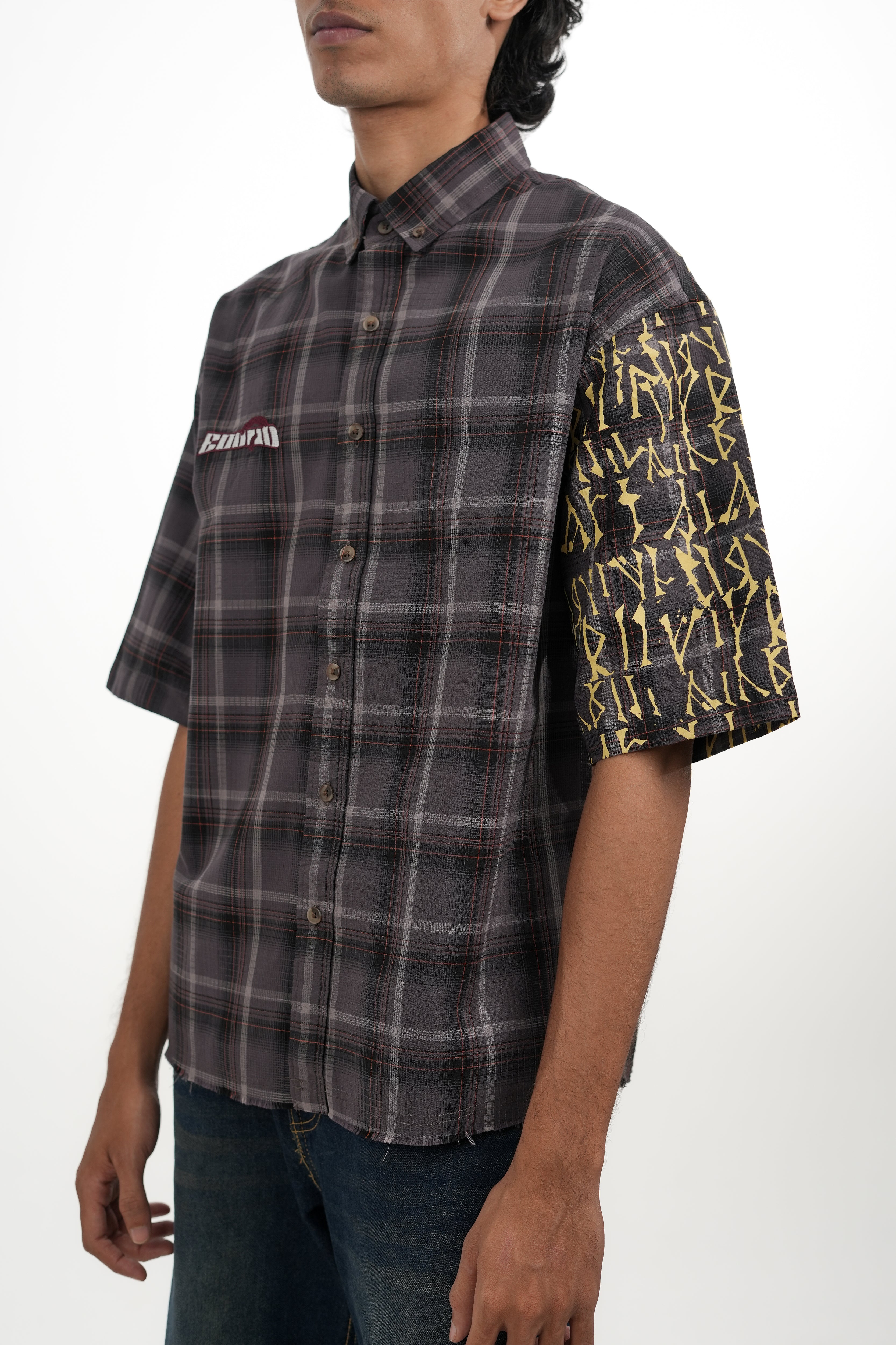 PORTSIDE 13 – Charcoal Cotton Oversized Shirt