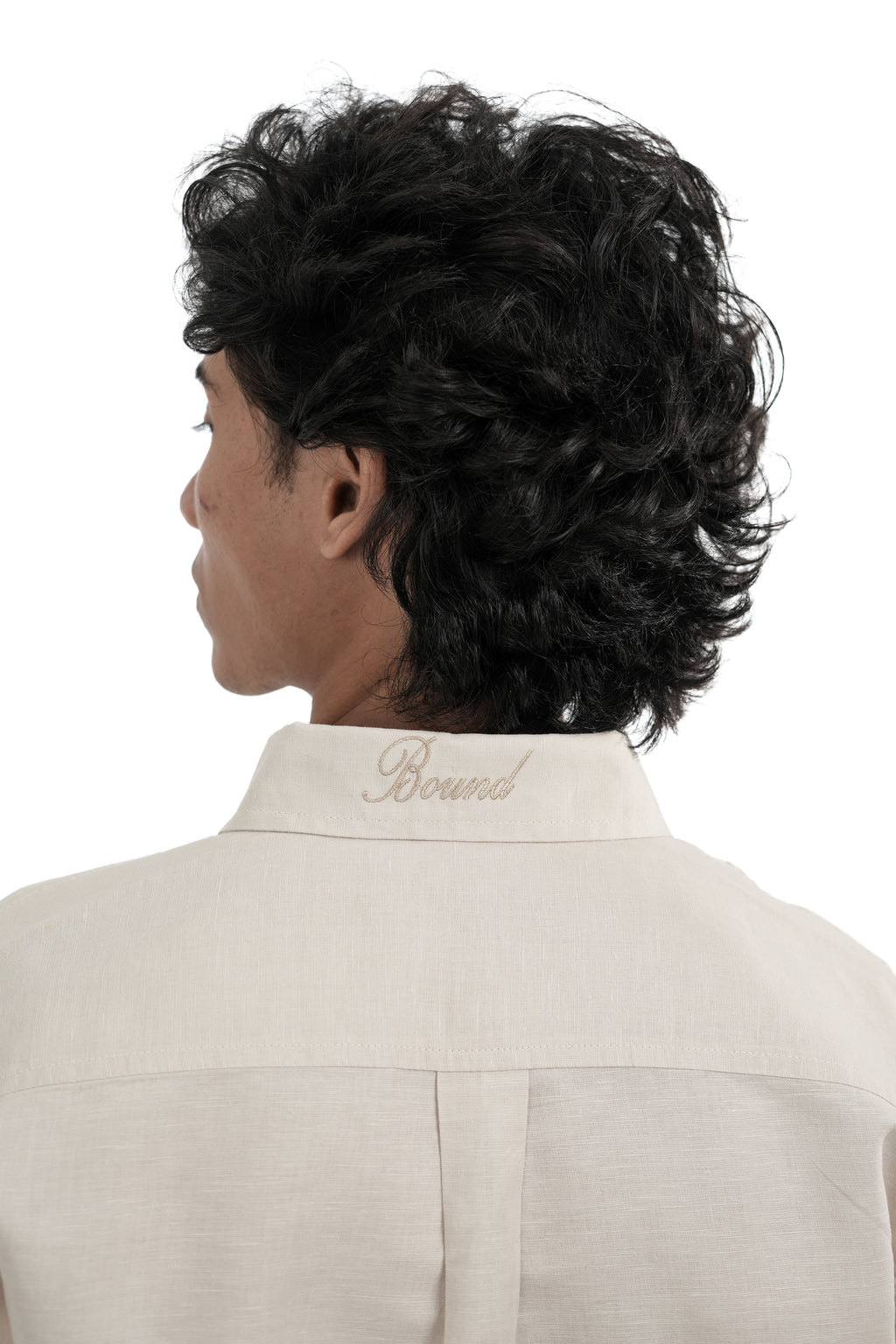 Light Beige Irish Linen-blend Shirt